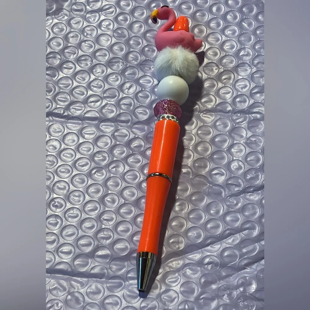 New handmade by my 4 year old grandson flamingo ink pan